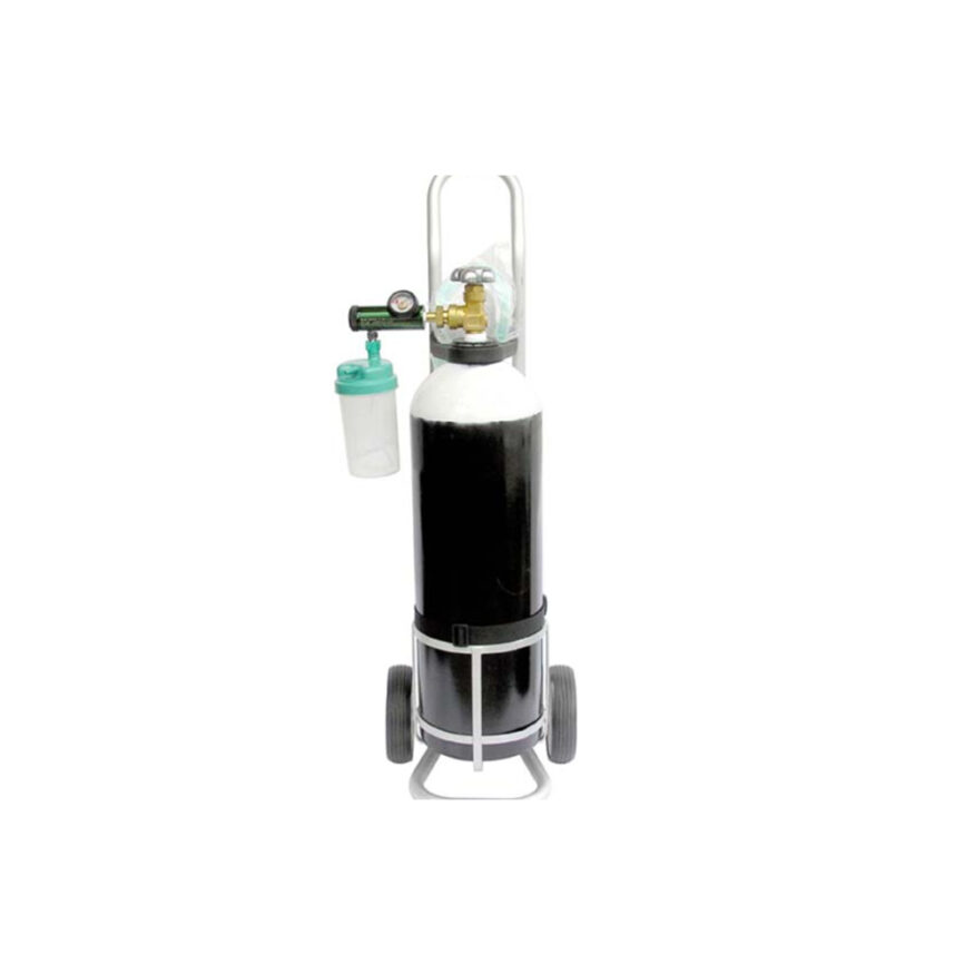 Oxygen Cylinder wth Regulator & Trolly